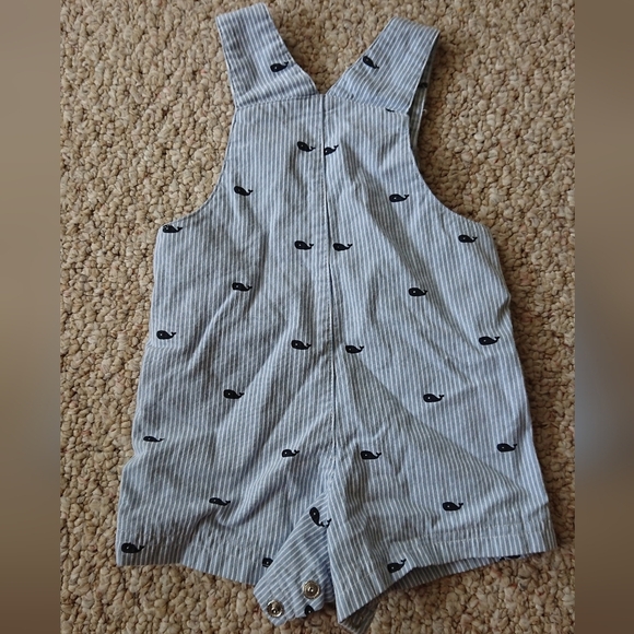 Little Me adorable Striped Baby Romper with matching Hat 3M - Picture 11 of 11